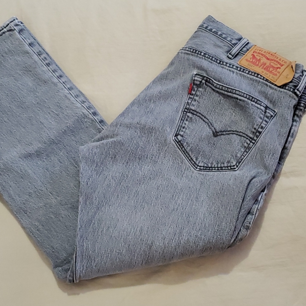 501s Button Fly Light Gray Levi's - image 1